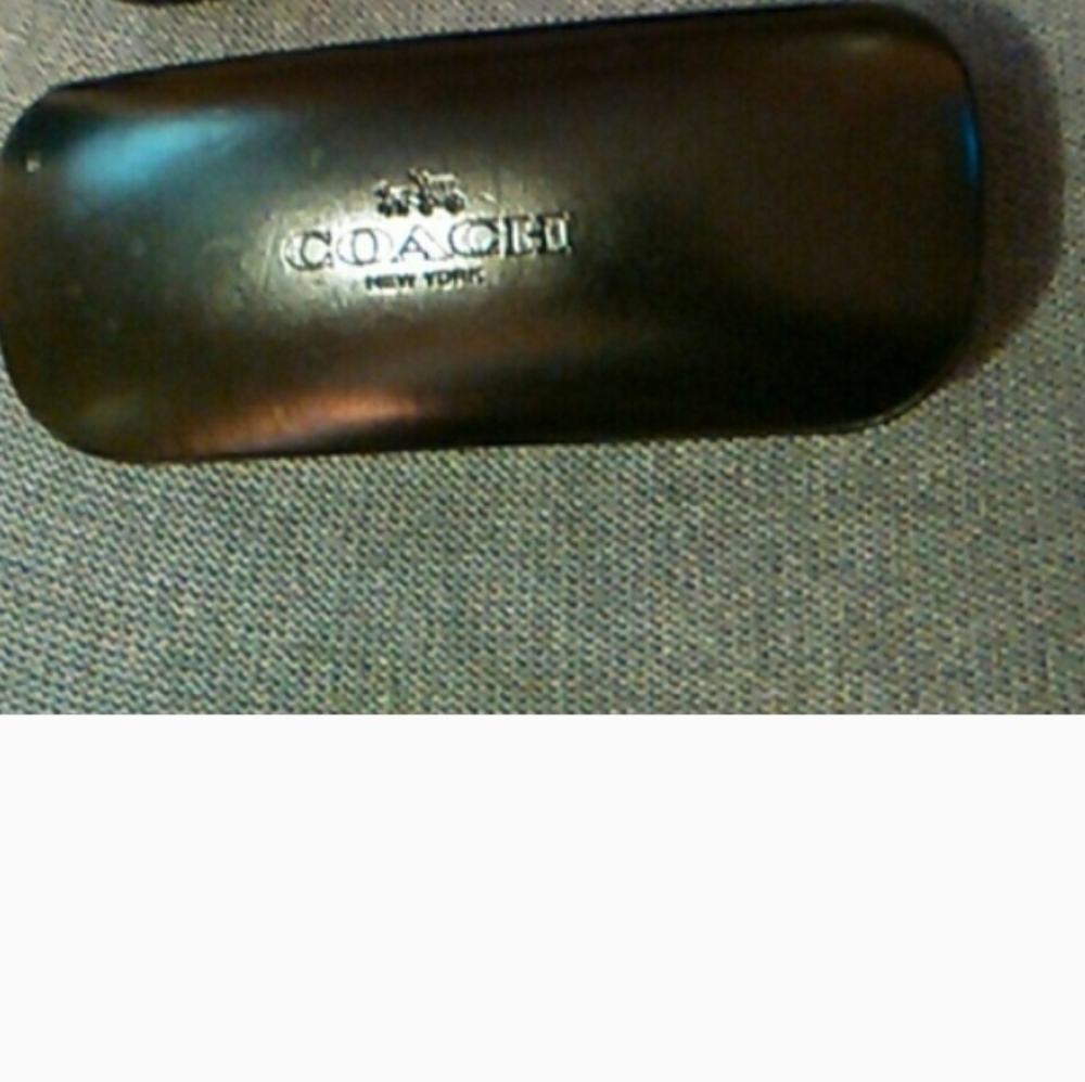 Coach Glossy Black Eyeglass Case